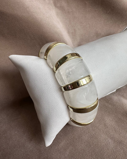 Pulsera Acrílico Blanca