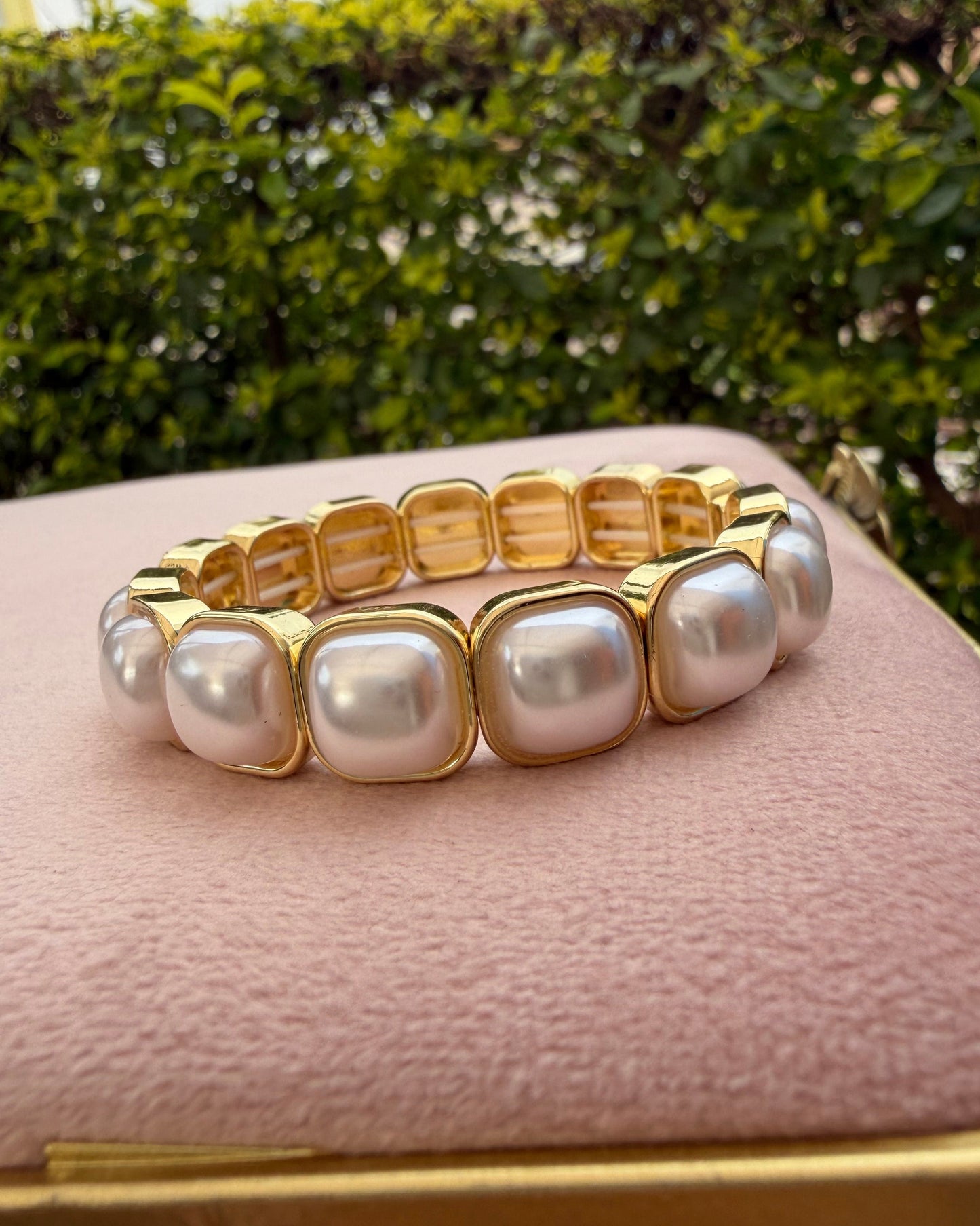 Pulsera Cuadro Perla