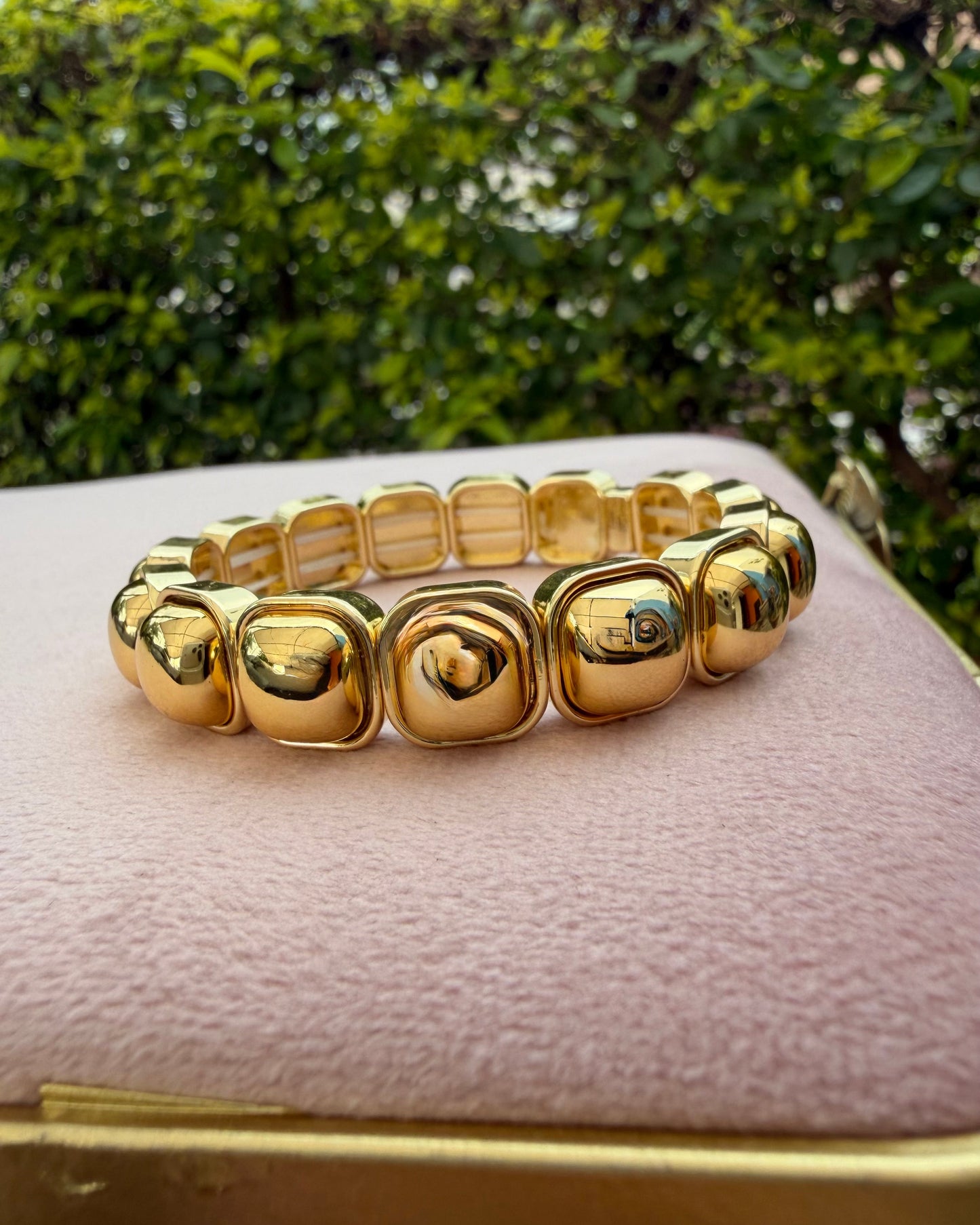 Pulsera Cuadro Dorado