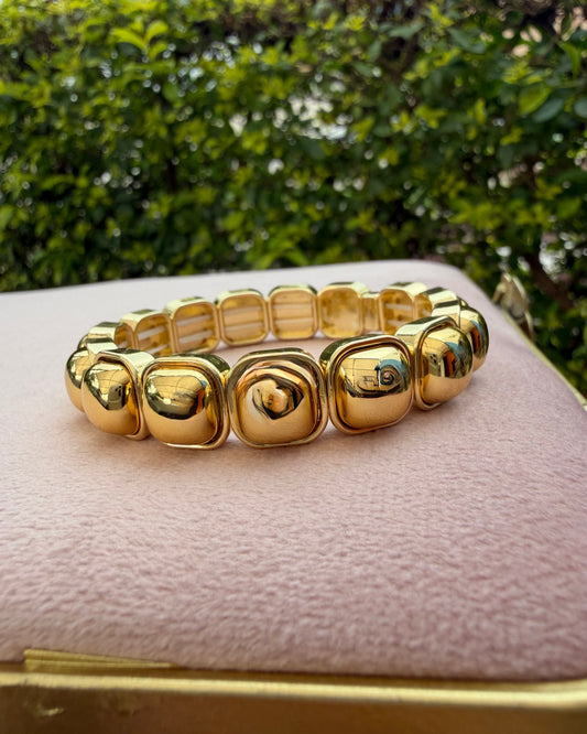 Pulsera Cuadro Dorado