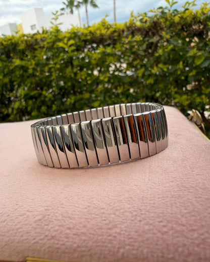 Pulsera Chunky Plata Maxi