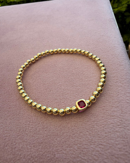 Pulsera Balín Cuadro Color