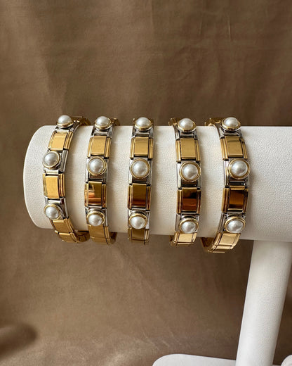 Pulsera Italiana Perlas
