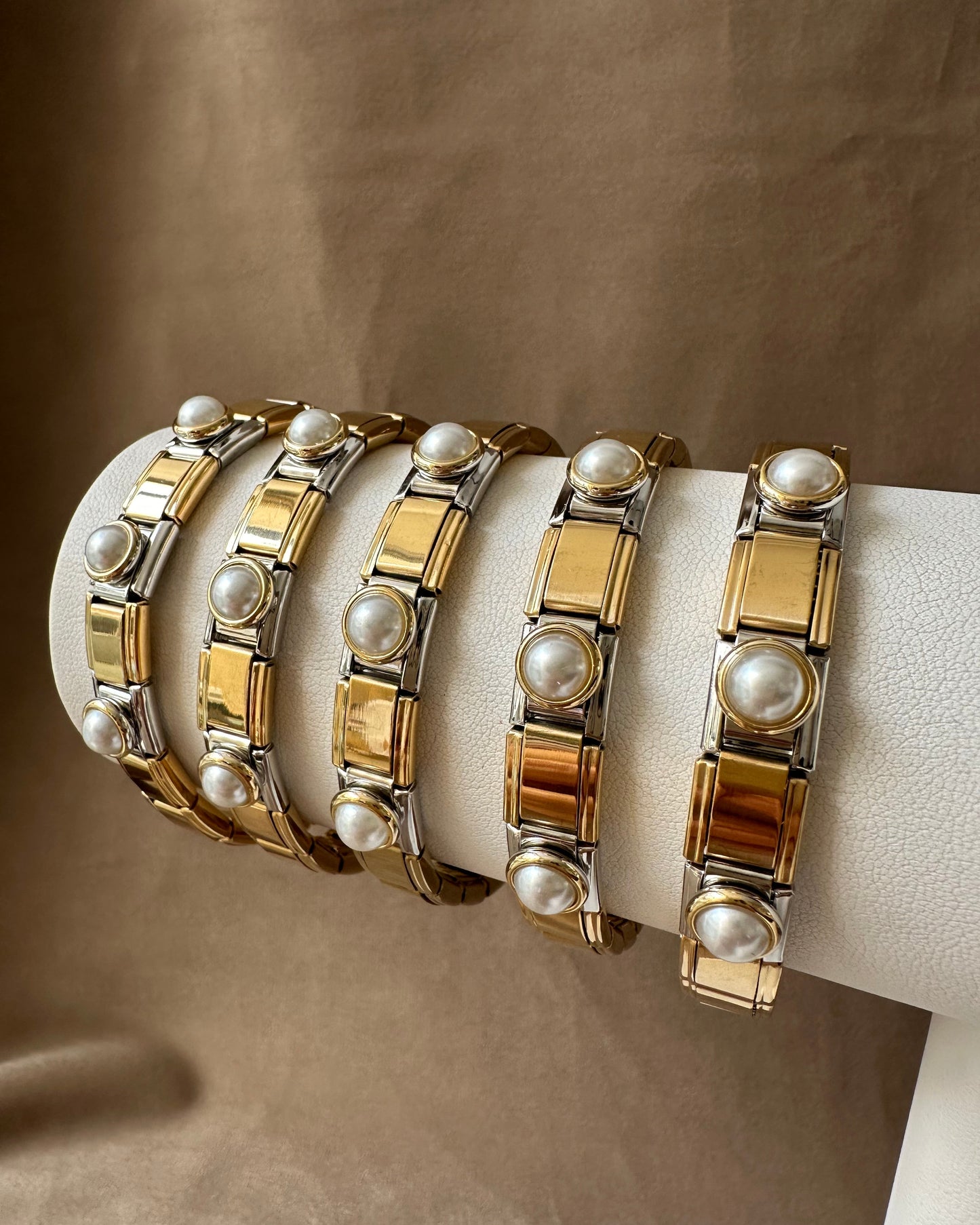 Pulsera Italiana Perlas
