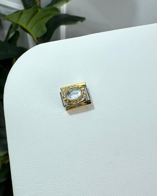 Charm Brillo Plateado