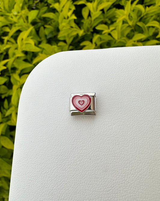 Charm Corazón Rosa Rojo
