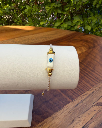 Pulsera Hilo Ojo Blanco