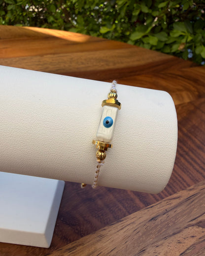 Pulsera Hilo Ojo Blanco