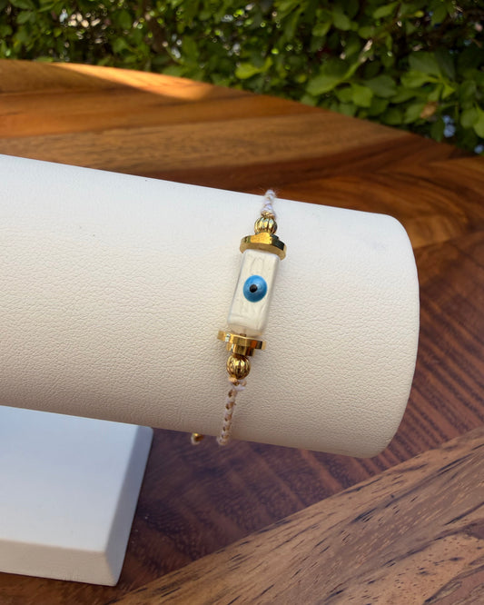 Pulsera Hilo Ojo Blanco