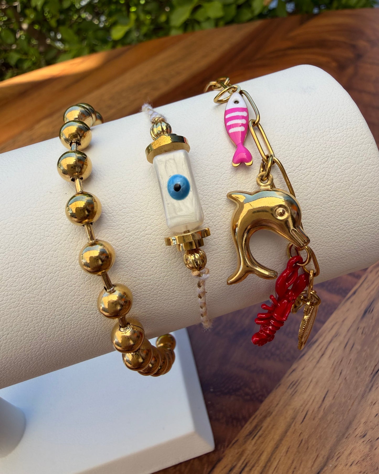 Pulsera Hilo Ojo Blanco