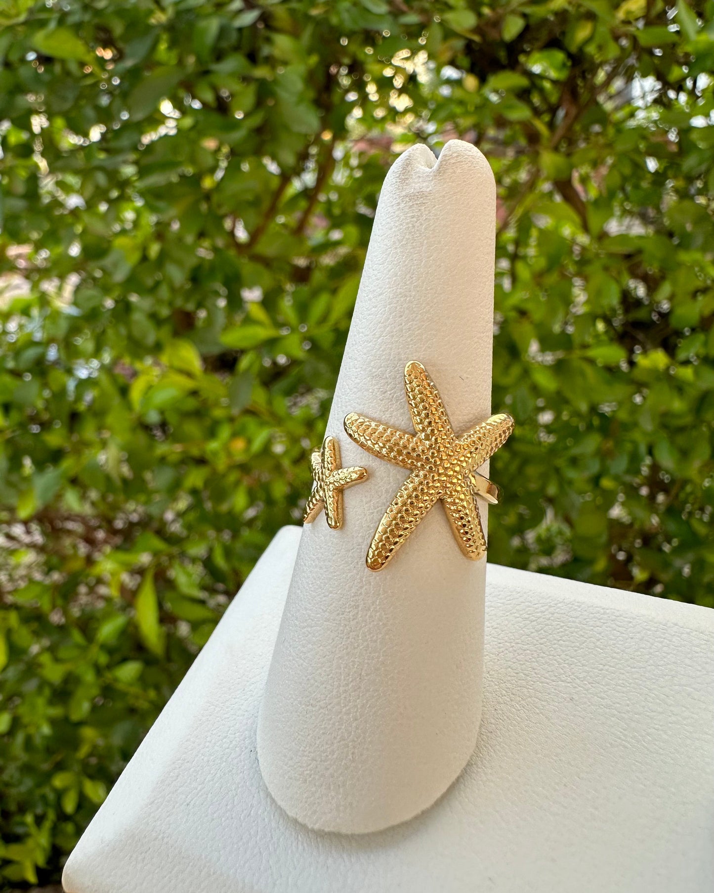 Anillo Dos Estrellas de Mar