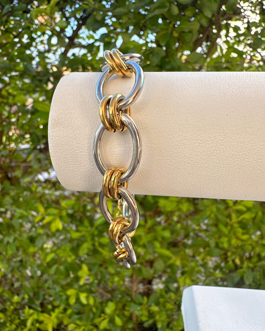 Pulsera Chunky Bicolor