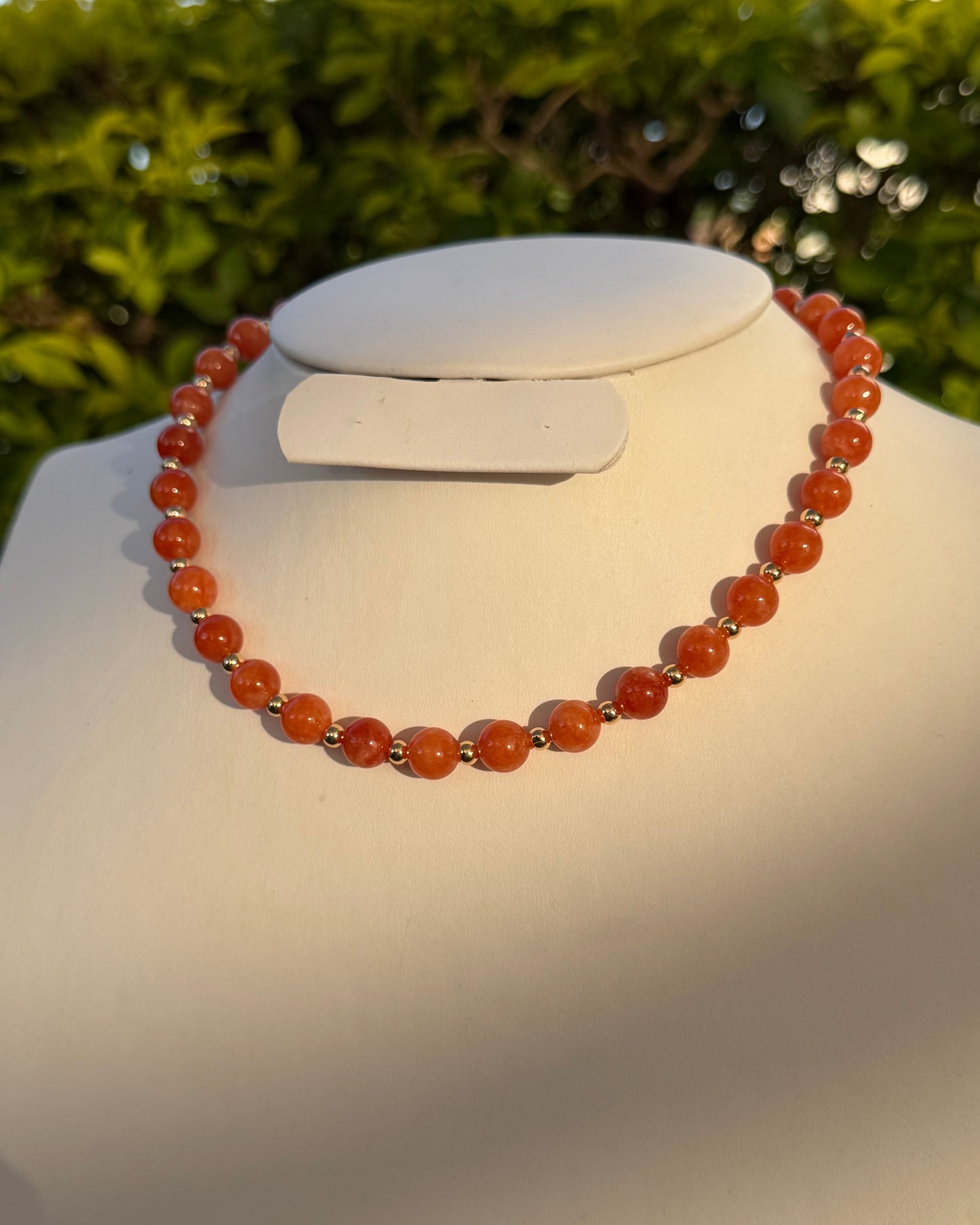 Collar Jade Naranja