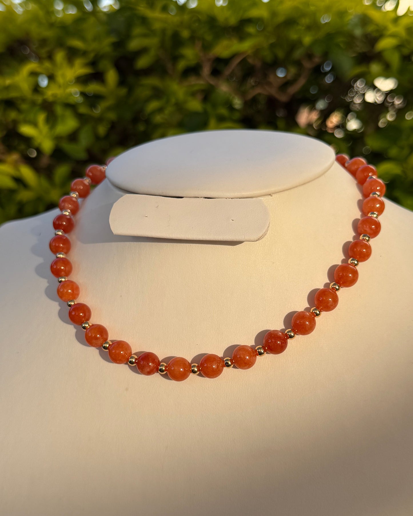 Collar Jade Naranja