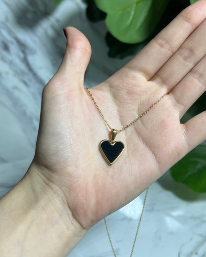 Collar Corazón Negro