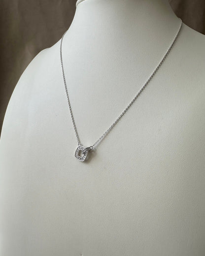 Collar Barril Cuadro Brillo
