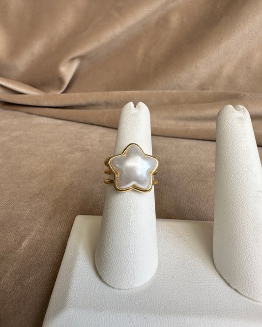 Anillo Estrella Madre Perla