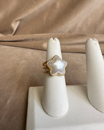 Anillo Estrella Madre Perla