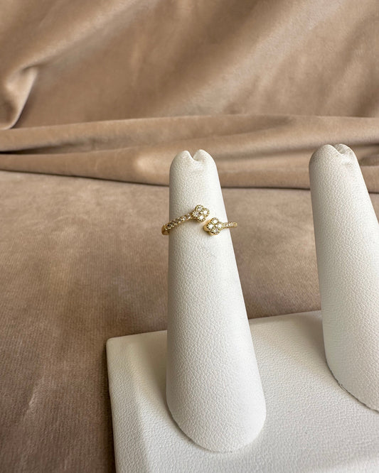 Anillo Flor Mini Brillo