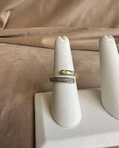 Anillo Bicolor Entrelazado