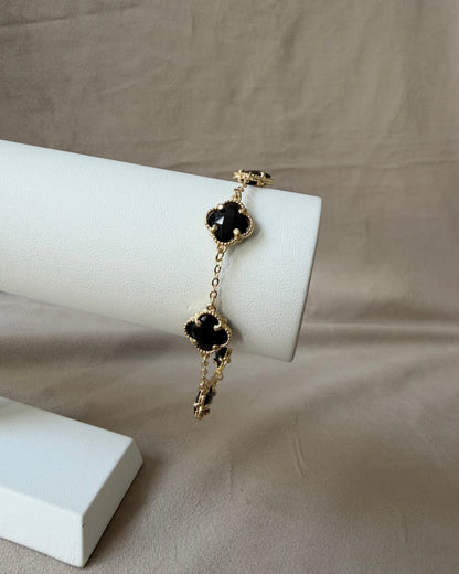 Pulsera Dupe Van Cleef Negra