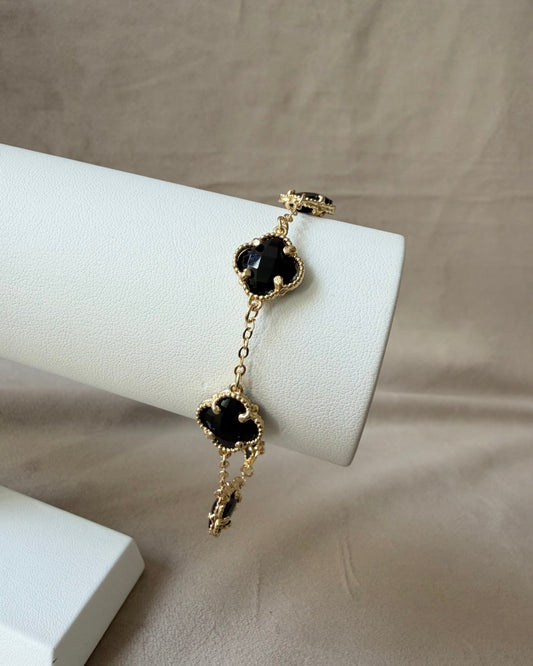 Pulsera Dupe Van Cleef Negra