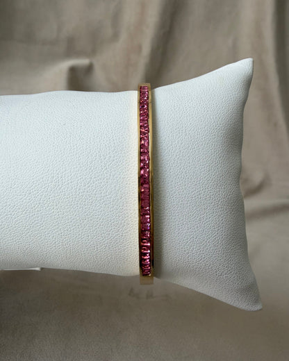 Pulsera D Brillo Rosa