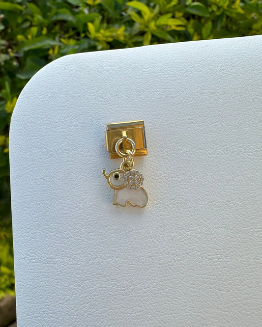Charm Elefante Blanco Colgando