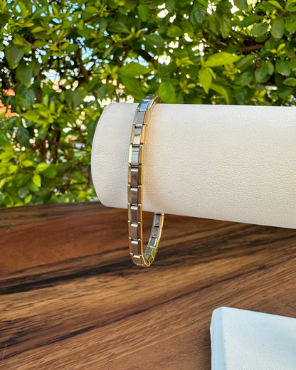 Pulsera Italiana Ch Plateada