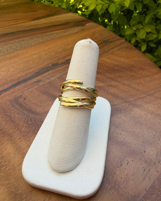 Anillo Chunky Lineas