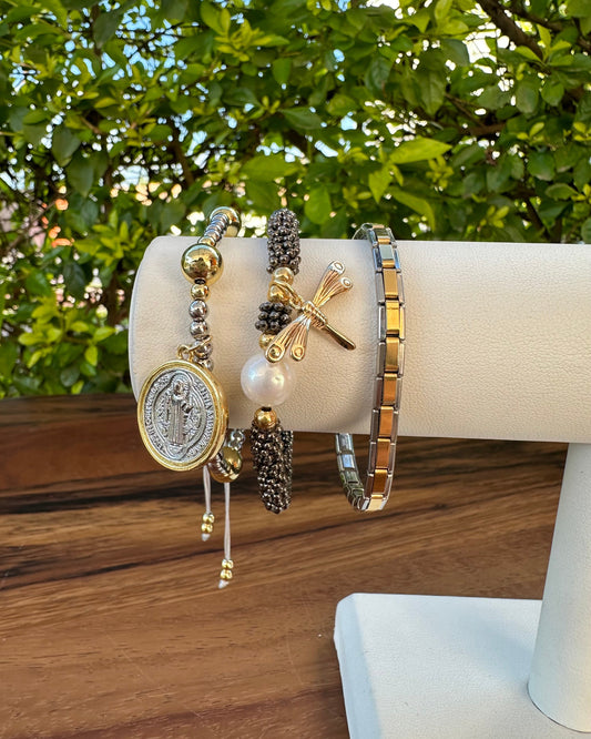 Pulsera Italiana Ch Dorada