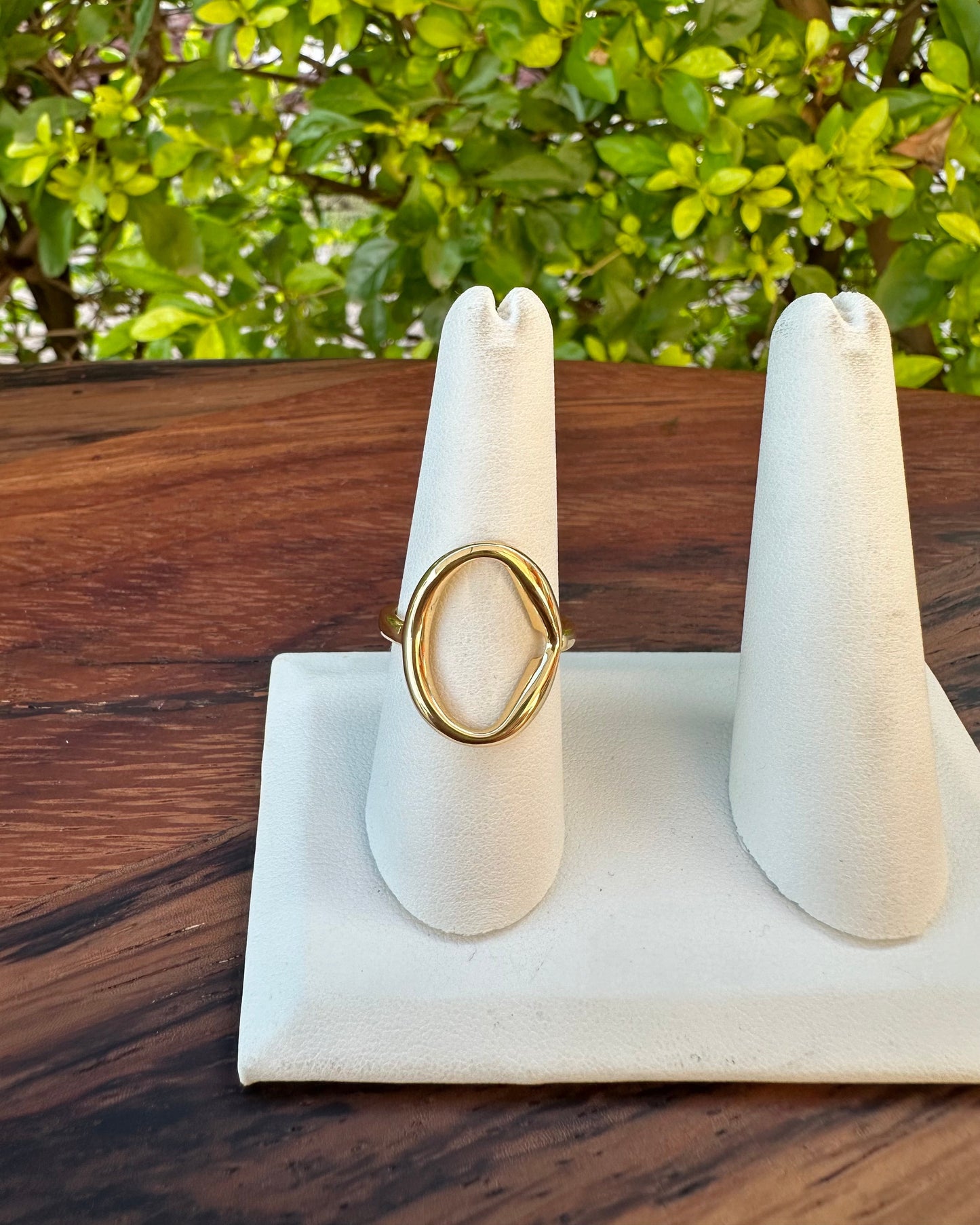 Anillo Círculo Dorado