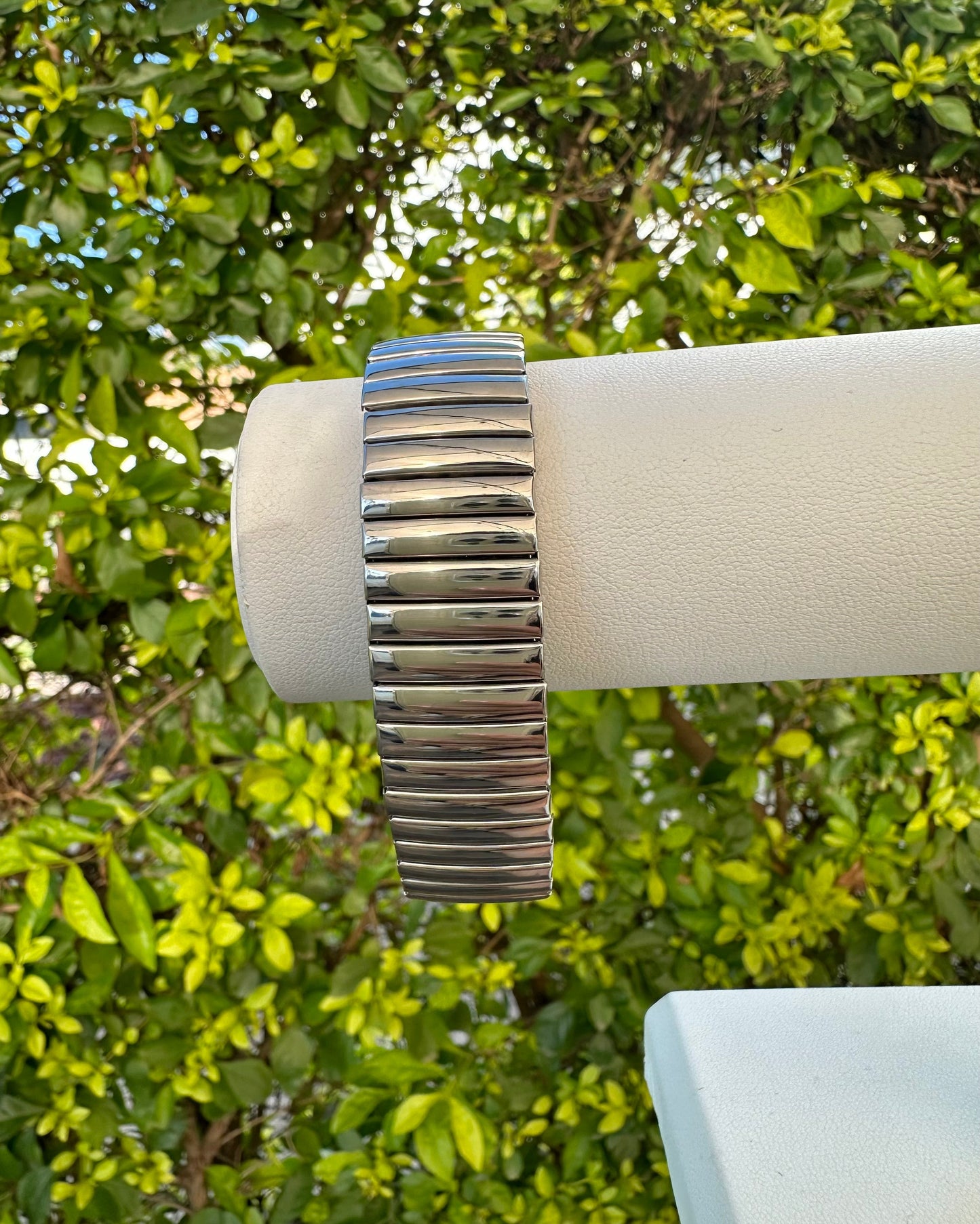 Pulsera Dura Gruesa Plata