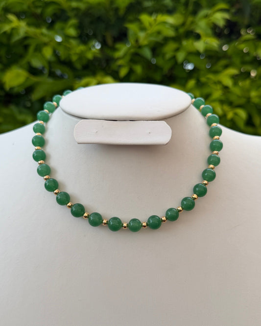 Collar Jade Verde Bandera