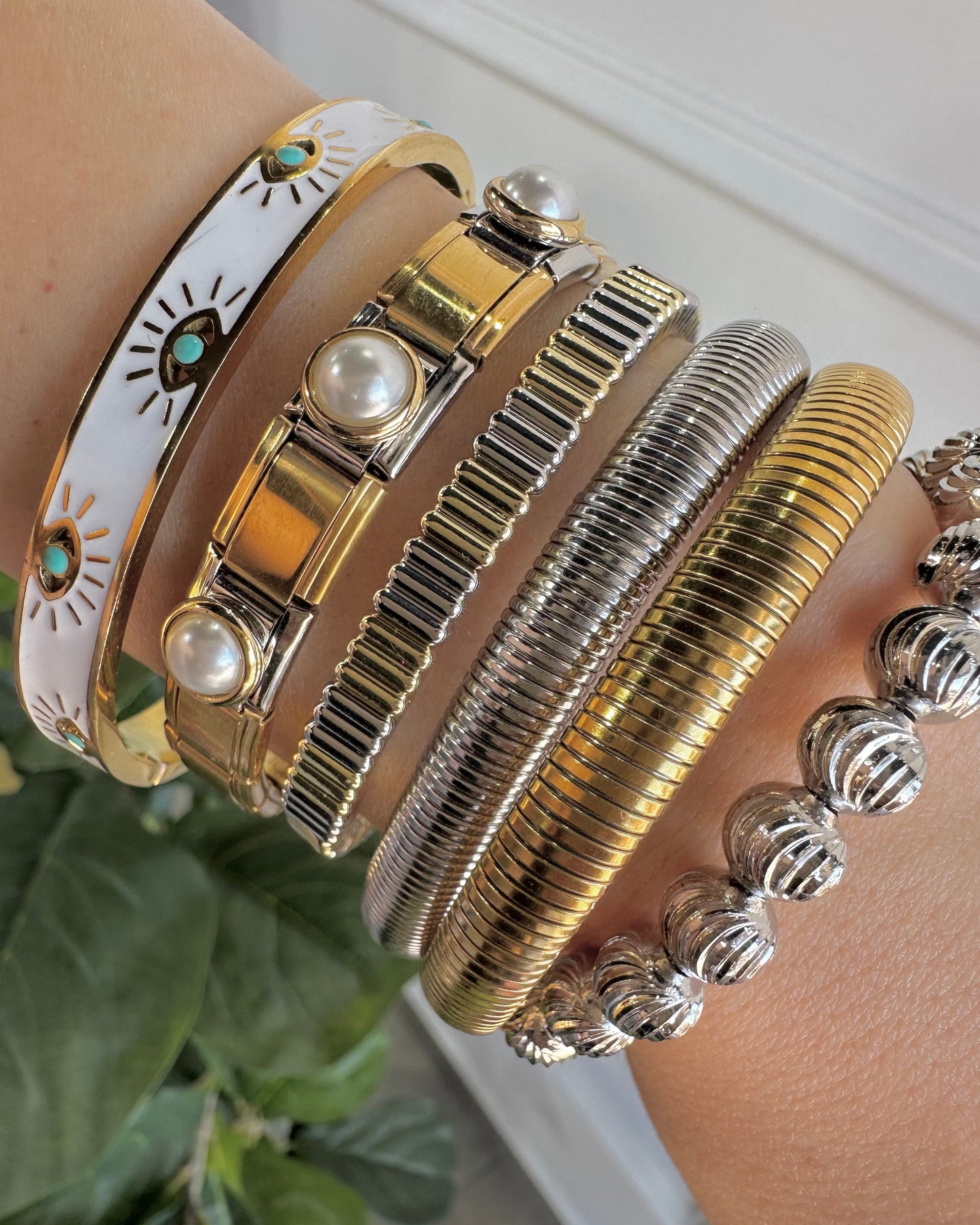 Pulsera Italiana Perlas