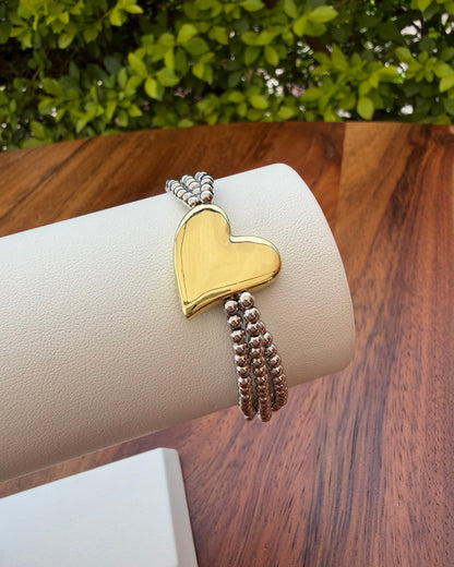 Pulsera Corazón Chunky