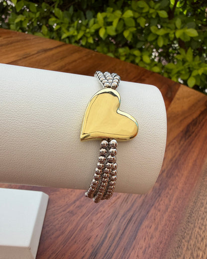 Pulsera Corazón Chunky