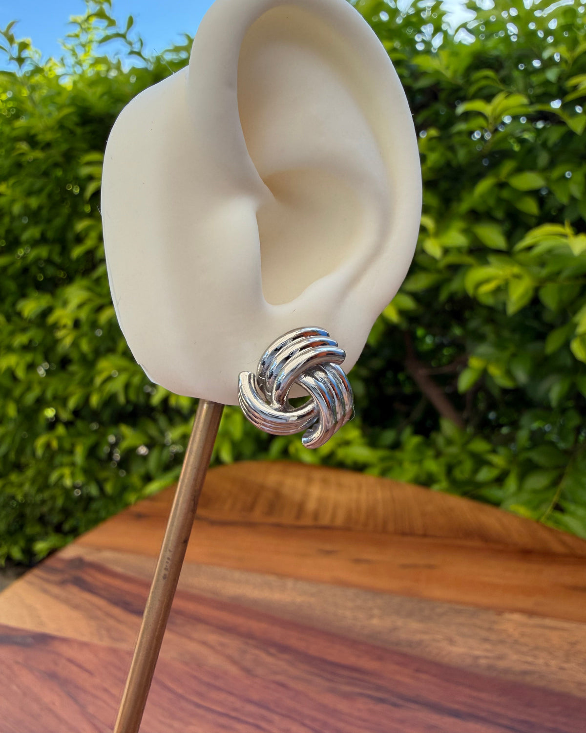 Arete Nudo Plata