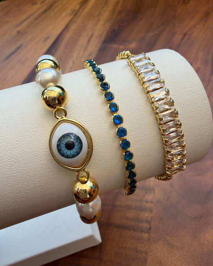 Pulsera Perla Ojo