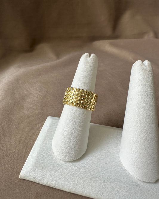 Anillo Chunky Grabado