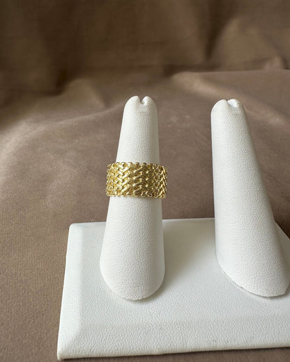 Anillo Chunky Grabado