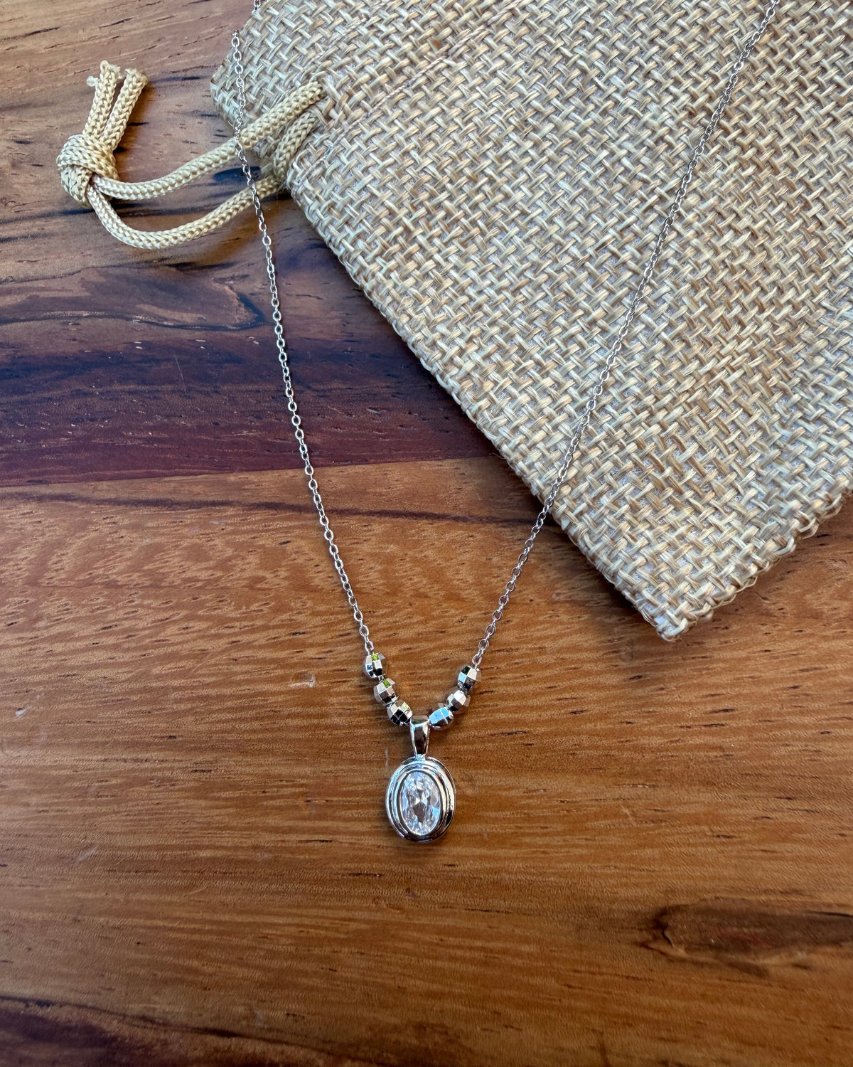 Collar Plata Brillo