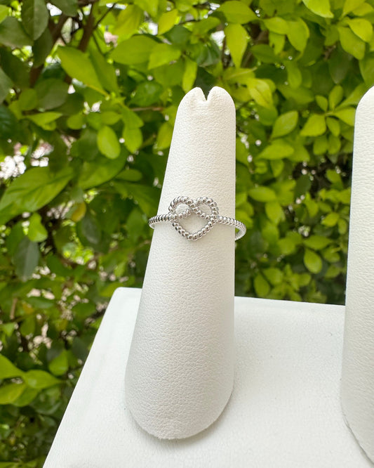 Anillo Corazón Entrelazado