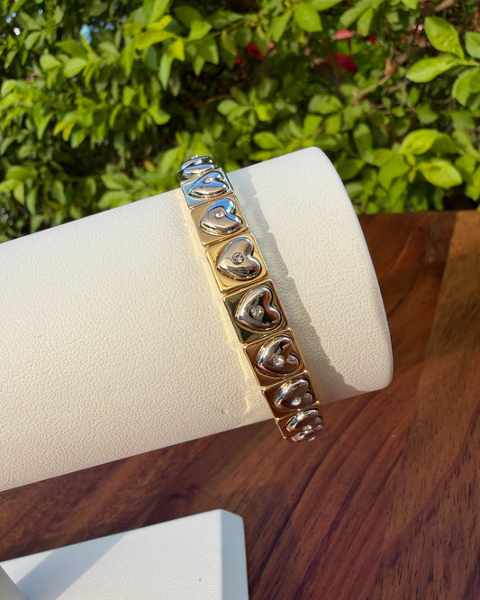 Pulsera Corazón Plata
