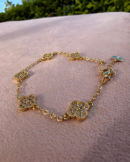 Pulsera Dupe Van Cleef Brillo