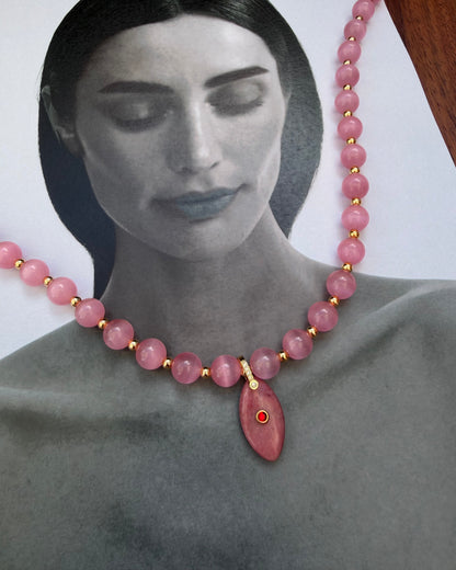 Collar Rosa Maxi Dije