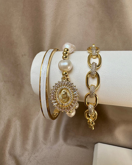 Pulsera Dura Blanca