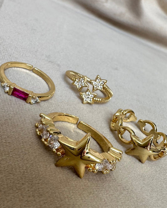 Anillo Estrella Brillo