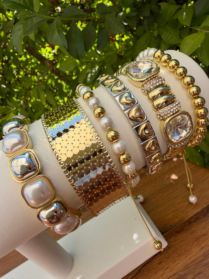 Pulsera Gruesa Grabada