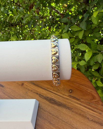 Pulsera Corazón Dorado